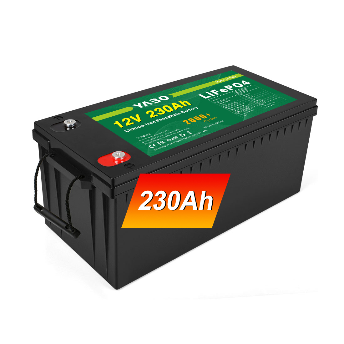 12V cylindrical LiFePO4 battery Boating LiFePO4 solutions 12V 230Ah